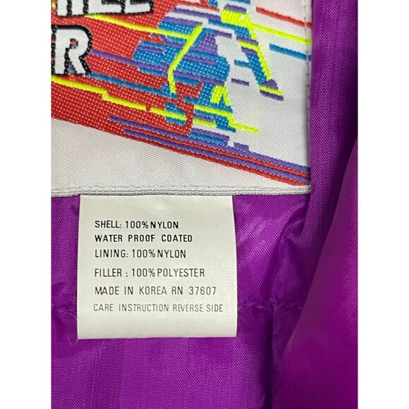 Downhill Racer Thermoloft Insulated Puffer Womens Purple Zip Up Jacket Size M - Picture 4 of 4